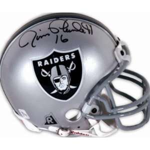  Jim Plunkett Autographed Helmet   (: Sports & Outdoors