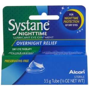 Systane Nighttime Lubricant Eye Ointment 0.123 oz, 3.5g (Quantity of 3 