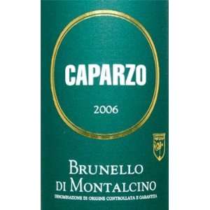  2006 Caparzo Brunello Di Montalcino 750ml Grocery 