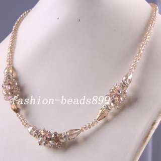 Swarovski Crystal Beads Faceted Necklace Gemstone E533  