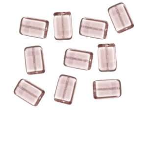  Rose Tablet Czech Pressed Glass Beads: Arts, Crafts 