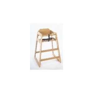  Natural Finish Childrens Wood High Chair: Home & Kitchen
