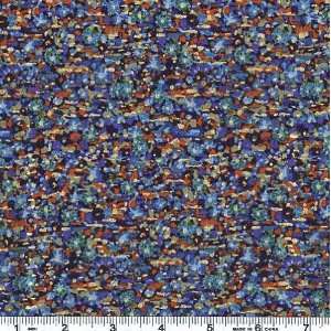   Wide Cascade Fireworks Blue Fabric By The Yard: Arts, Crafts & Sewing