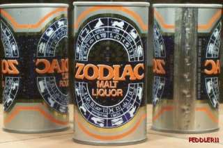  of zodiac chart air sealed stay tab can brand zodiac malt liquor 