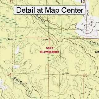  USGS Topographic Quadrangle Map   Spirit, Wisconsin 