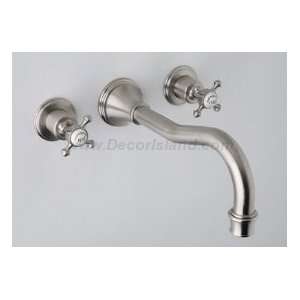   Mount Column Spout Bathtub Filler w/Cross Handles: Home Improvement