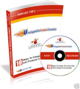 How To Create Your Own Profitable Info Products (CD ROM  