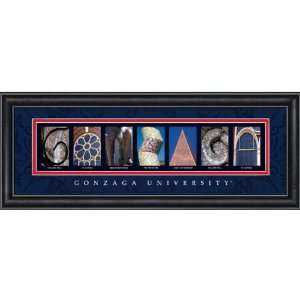  Gonzaga Bulldogs Letter Art