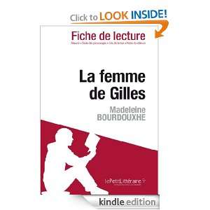 La femme de Gilles de Madeleine Bourdouxhe (Fiche de lecture) (French 