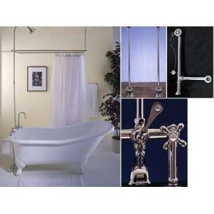  Tahoe Tub Package with Deck Mount Shower Surround/ British 