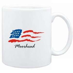  Mug White  Moorhead   US Flag  Usa Cities Sports 