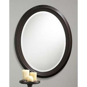  Kentwood 25 x 32 Oval Mirror Oiled / Rubbed Bronze 107 