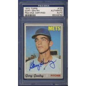   Topps Gary Gentry Autographed/Signed Card PSA/DNA: Sports & Outdoors