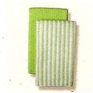 Kitchen Towels Microfiber Stripe/Solid 4/Set Green or 