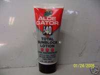 ALOE GATOR TOTAL SUNBLOCK LOTION SPF40 ULTRA WATERPROOF  