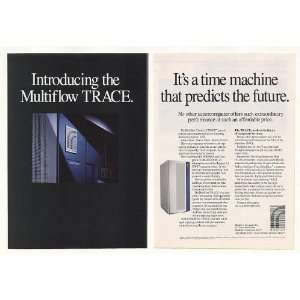   Multiflow Computer TRACE Supercomputer 2 Page Print Ad