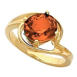  14K Yellow Gold Mexican Fire Opal Ring: Jewelry