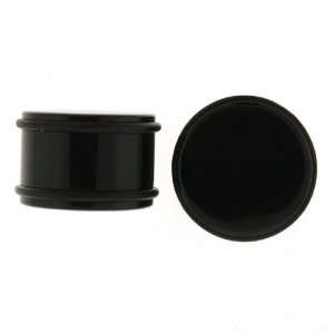   Black Acrylic Plugs with O Ring   Size 4g (Sold As Pair) Jewelry