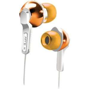  In Ear Headphones with Super Bass in Orange: Electronics