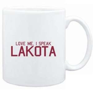   : Mug White  LOVE ME, I SPEAK Lakota  Languages: Sports & Outdoors