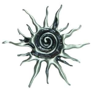  Spiral Sun Pewter Napkin Ring, Set of 6