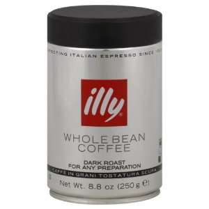 Illy Caffe Coffee Whl Bean Drk Rst 8.8 OZ (Pack of 6)  