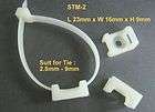 STM 2 Saddle Cable Tie Mount Wt # 10 screw 7FS 100 pcs