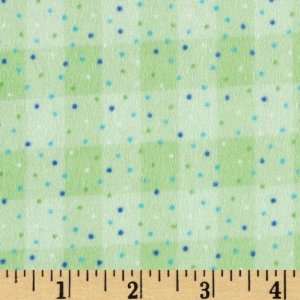   Checks & Pindots Apple Green Fabric By The Yard: Arts, Crafts & Sewing