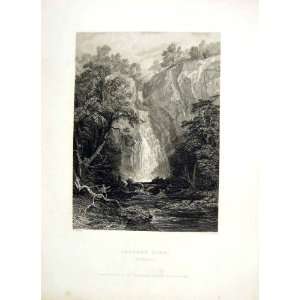  1838 Scotland View Caldron Linn Perthshire Waterfall: Home 