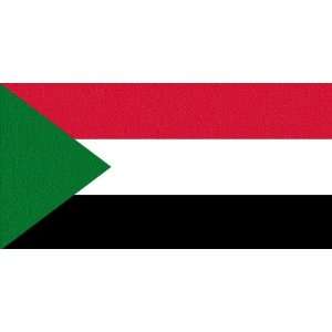  Sudan Flag Clear Acrylic Fridge Magnet 2.75 inches x 2 