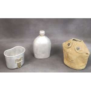  U.S. WWI M 1910 Canteen in WW2 Infantry Carrier: WWI Dated 