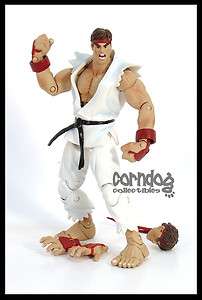 Street Fighter SOTA Toys Ryu Series Round Player 1 White SF Loose 