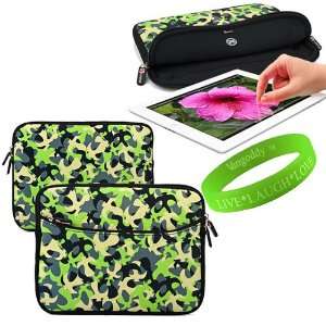  Green & Gray Camouflage Apple Accessories by Luxmo Stylish 