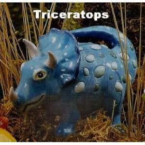    Triceratops DINOSAUR piggy bank CERAMIC toy DECOR New Toys & Games