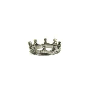  Crown Ring Size 4.5 Royal Queen King Ruler Tiara Silver 