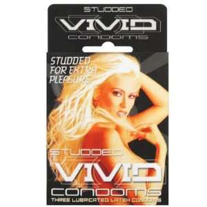  Vivid Condoms, Studded (Ea)