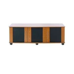  67 Inch Wide Home Theater Component Cabinet in Cherry 