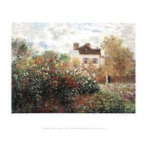  Professionally Framed Claude Monet Garden At Argenteuil 