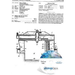  NEW Patent CD for PORTAL MILLING MACHINE 
