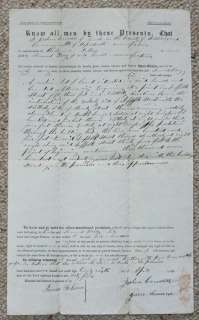 1845 Deed Lowell MA Johsua Converse, Perry, John Adams  