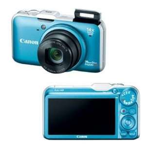   : Selected PShot SX230HS 12.1MP HD Blue By Canon Cameras: Electronics