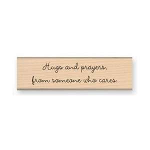 My Sentiments Exactly Wood Mounted Rubber Stamps   Hugs & Prayers Hugs 