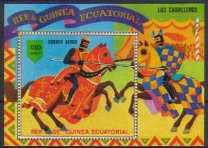 Equatorial Guinea Los Caballeros. 2 S/S MNH VF  