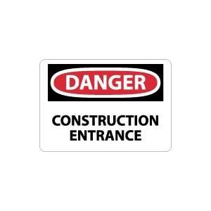    OSHA DANGER Construction Entrance Safety Sign: Home Improvement