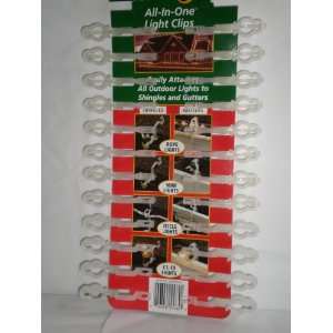 All in One Light Clips for Shingles and Gutters, 50 Count:  