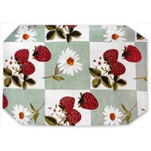 Stonebrook Linens Daisy & Strawberry Placemat 