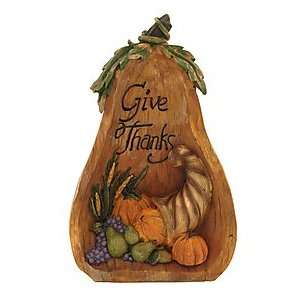  Give Thanks Pumpkin Figurine