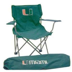  Miami Hurricanes Ultimate Tailgate Chair: Sports 