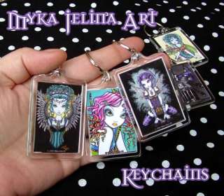 Rainbow Candy Fairy Keychain Myka Jelina Art Crystal  