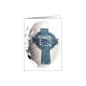  Celtic Cross Drawing   Blank Note Card Card: Health 